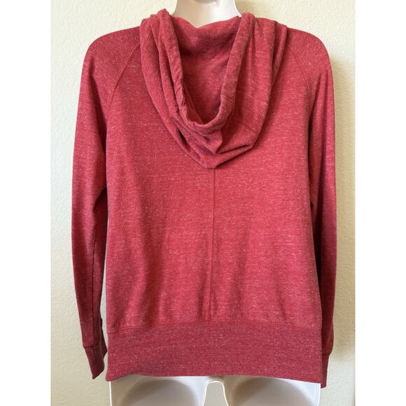 Nike Heather Red Logo Just Do it Lightweight Full Zip Up Hoodie Jacket Size XS - Picture 2 of 3